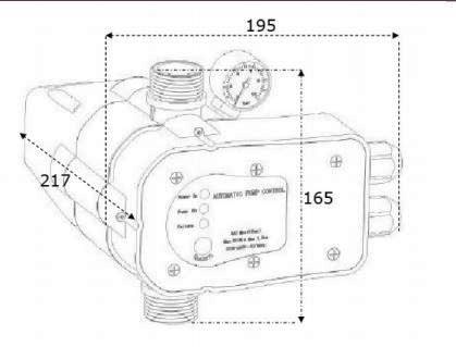 Presscontrol Hydromatic 2HP con regolazione e manometro brevetto